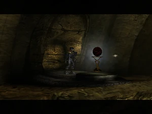 The original position of the Obsidian sphere