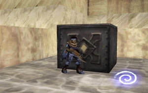 A block in a test room