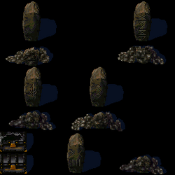 Several standing stones featured in Blood Omen textures