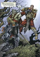 A Sarafan Pikeman in the Defiance comic
