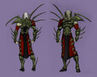 Steve Ross concept art of Kain's spiky attire (BO2).