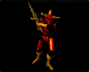 Promotional image with a flamberge warrior