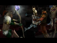 The Sarafan commanders use the staff to subdue Janos