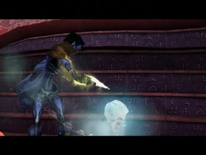 Cutscene: First altar activation (Blue version)