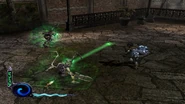 a Vampire Revenant performing Grave spit