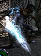 Raziel armed with the Water Reaver