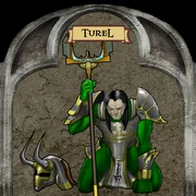 The human Turel, as portrayed in the Sarafan Stronghold.