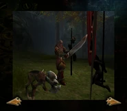 Vampire Hunter Swordsmen and Vampire Hunter attack dog in SR2 bonus materials