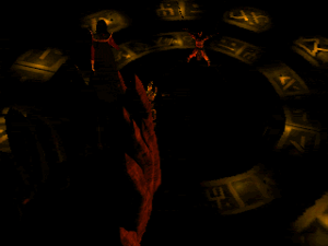 ...Malek's execution at the start of the game...