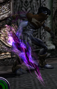 Raziel armed with the Dark Reaver