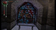 One of the "St. George and the Dragon" Stained Glass Windows