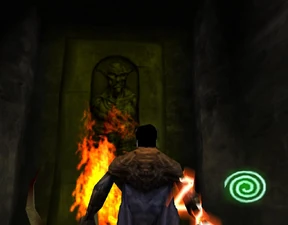 The room with the third vampire mural