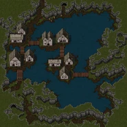 the isolated Nachtolm Cove and the town of Nachholm as it appears in the retail version of Blood Omen