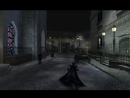 Marcus flees from Kain, passed the Cathedral doors