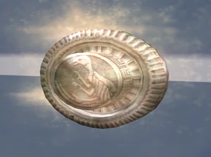 The back of the crest in the "artifact1a" room