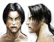 Face1.jpg (289 KB) Arnold Ayala's concept art of the vampire Raziel's face (SR1).