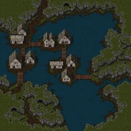 Nachtholm cove at the end of the Lake of Tears as it appears in the Blood Omen alpha