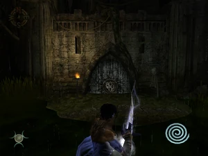 Raziel enters the sealed Time-steaming chamber
