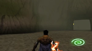 ...is blocked by solid rock in later builds...