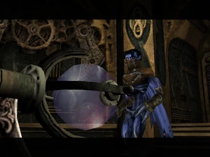 Raziel activates the time-streaming chamber