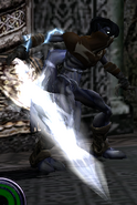 Raziel armed with the Air Reaver