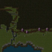 The Western half of the North Willendorf camp (with Gypsy Cave entrance below)