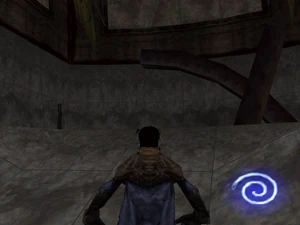 The standard lever in Melchiah's lair that was replaced by a crank