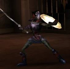 Greater Thrall holding Reflector Shield
