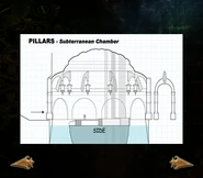 Bonus material art of the Subterranean Ruins and Pillars Chamber (SR2).