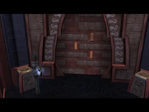 Cutscenes: First Air plinth and Cracked door