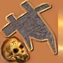The texture of the skull item