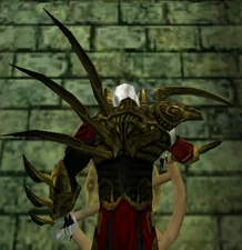 A view of the back of the Spiky Attire