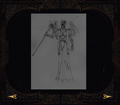 Bonus material concept art of a vampire Guardian (Defiance).