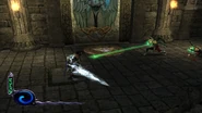 A Hylden Revenant using a Grave-Spit abilitiy