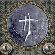The recurring symbol representing Death (Defiance).