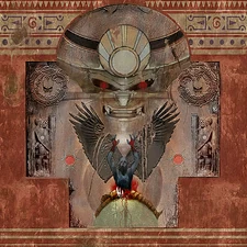 Red Heart mural texture