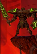 Glyph Knight with glowing Broadsword concept art