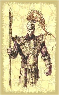 The Sarafan Paladin Malek in Blood Omen concept art