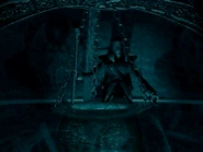 Moebius and staff in the Oracle's Caves (BO1 Credits)