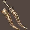 Concept art of a "dagger".