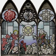 Mural of the battle between William and Kain (SR2).