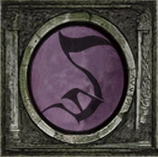 The color swapped sound symbol found on the decor of the sound glyph altar