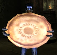 Raziel holding the Sun Disk