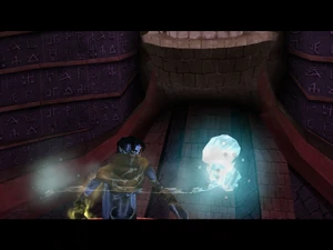 Cutscene: First altar activation (Blue version)