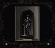 Malek statue in Defiance bonus materials