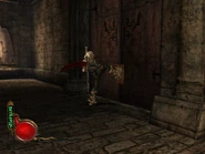 Kain kicks a door in Defiance