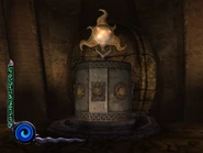 The Fire symbol pedestal "statue" from the Fire Forge