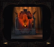 The activated altar in concept art in Bonus materials