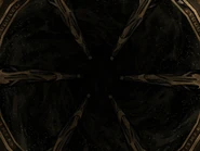 flowing starry roof of the Time streaming chambers