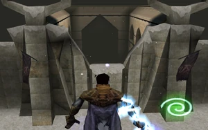 snow outside the the Ruined City of the Dumahim in Soul Reaver